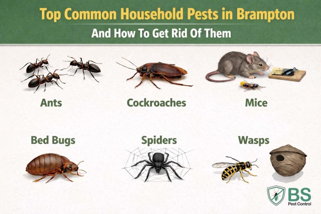 Top Common Household Pests In Brampton And How To Get Rid Of Them