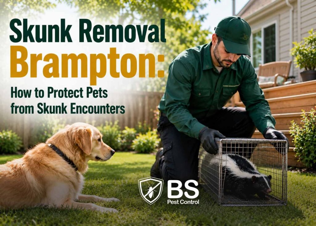 Skunk Removal Brampton How to Protect Pets from Skunk Encounters