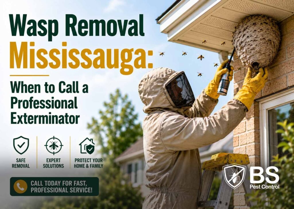 Wasp Removal Mississauga When to Call a Professional Exterminator