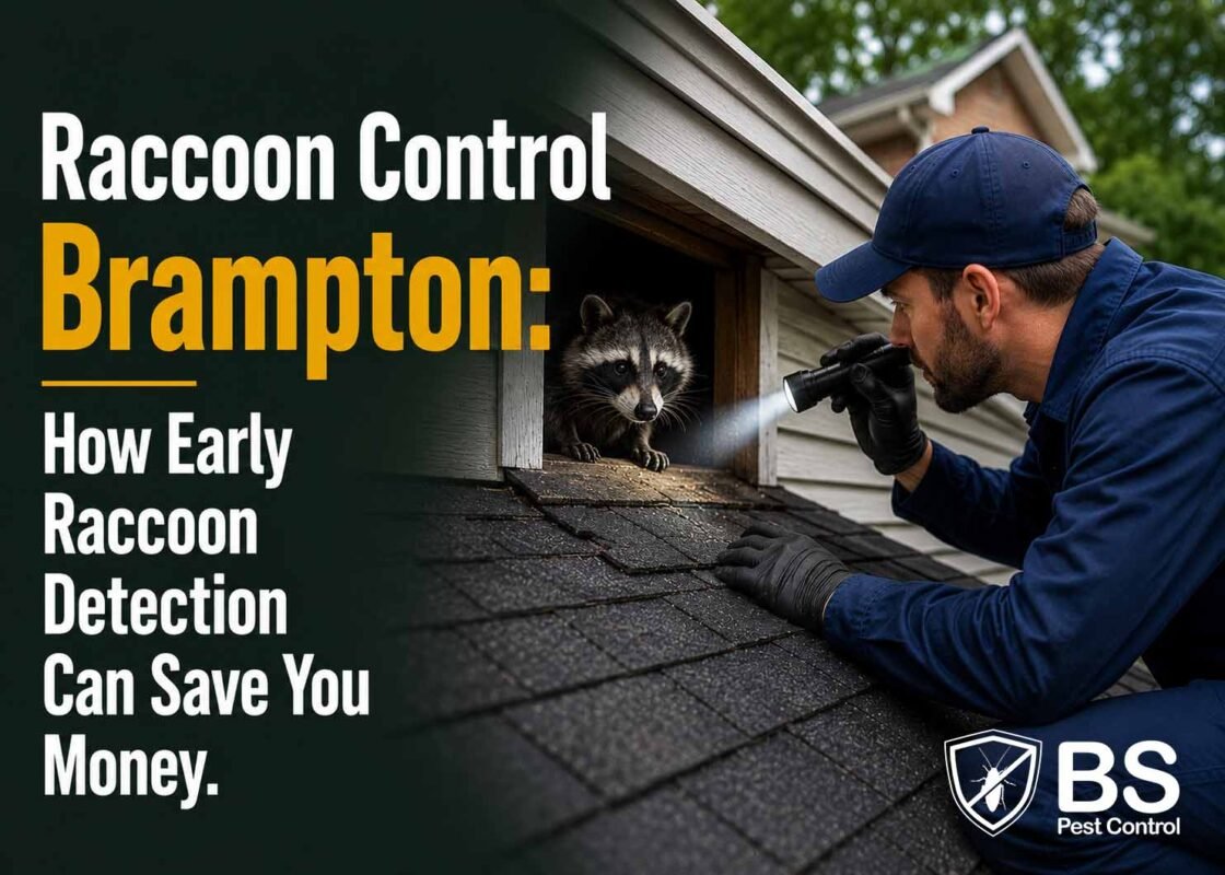 Raccoon Control Brampton: How Early Raccoon Detection Can Save You Money
