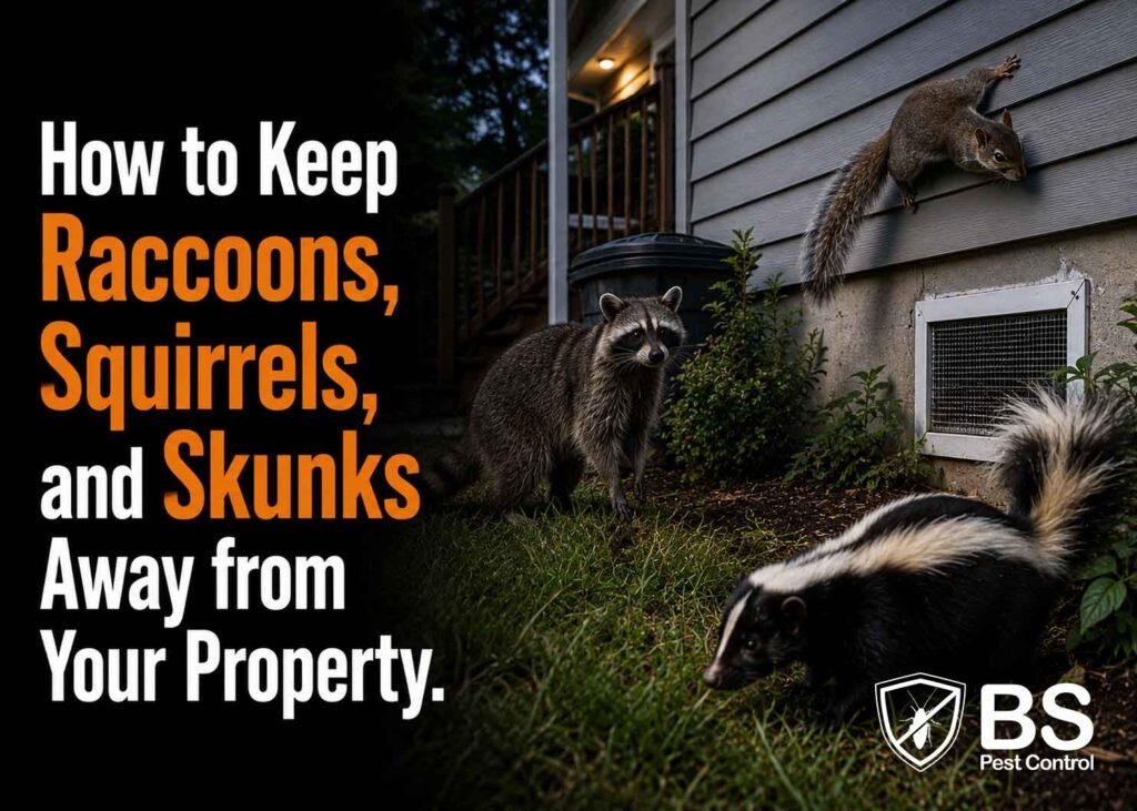 How to Keep Raccoons, Squirrels, and Skunks Away from Your Property