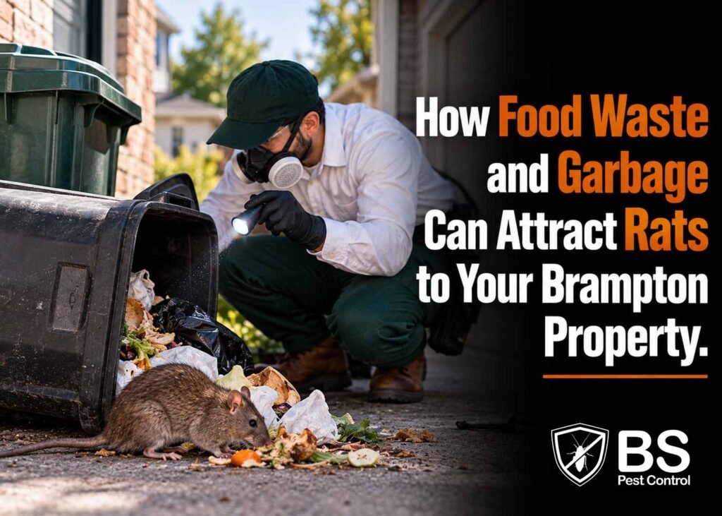 How Food Waste and Garbage Can Attract Rats to Your Brampton Property