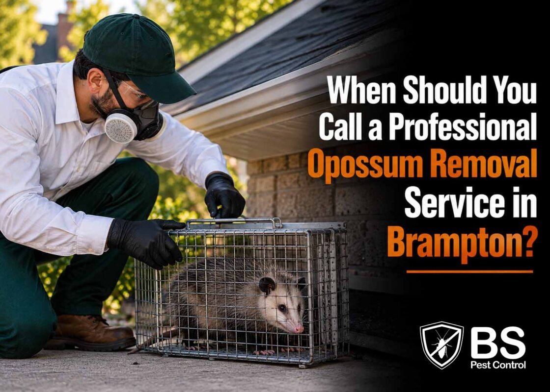 When Should You Call a Professional Opossum Removal Service in Brampton?